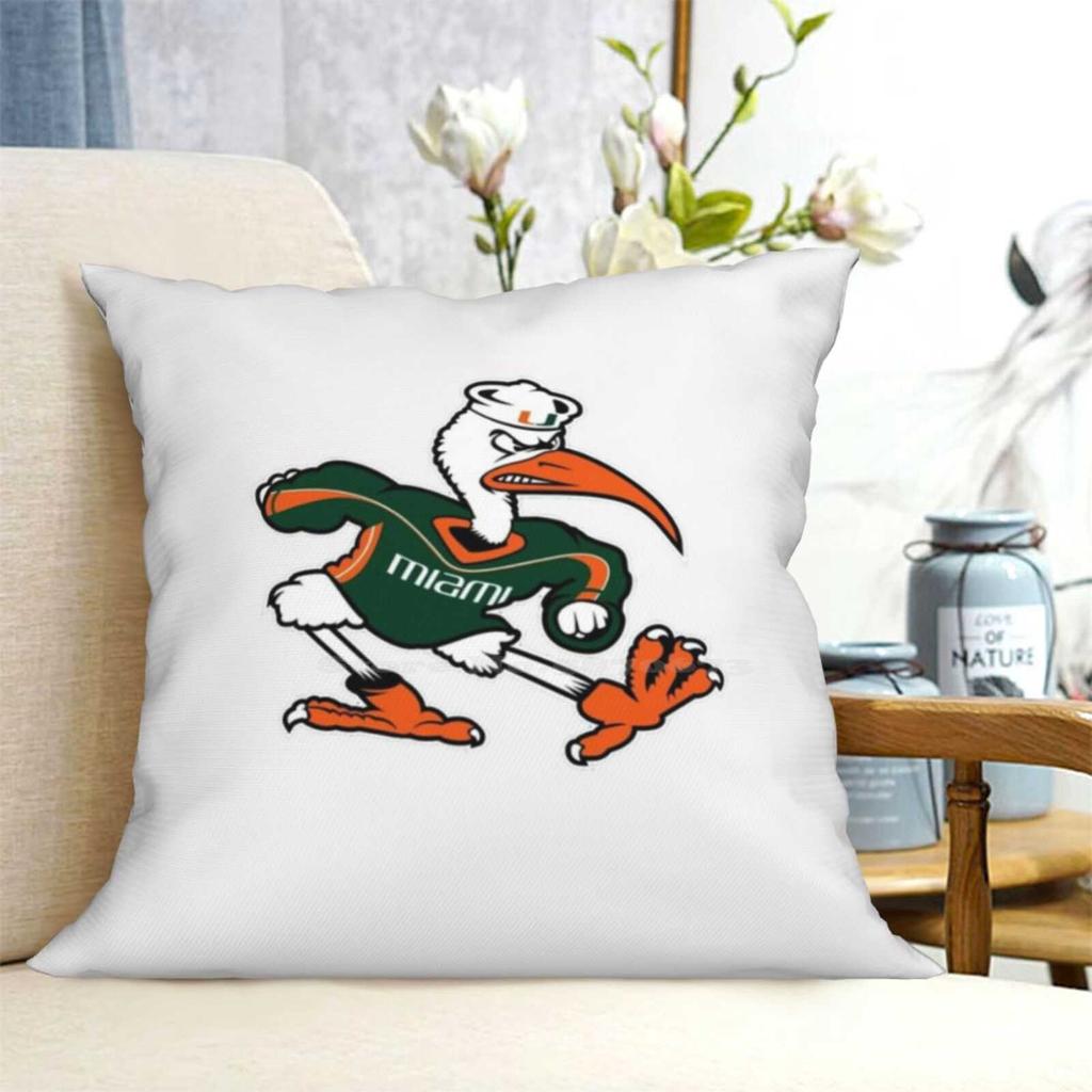 Amazing Miami Design Bedroom Office Hug Pillowcase University Of Miami Cames Florida Miami College Umiami Go Canes The U 305