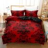Gothic Style Skull Bedding Sets For Adults Bed Supplies Set Duvet Cover Set With Pillowcases No Filling Luxury Birthday Gifts