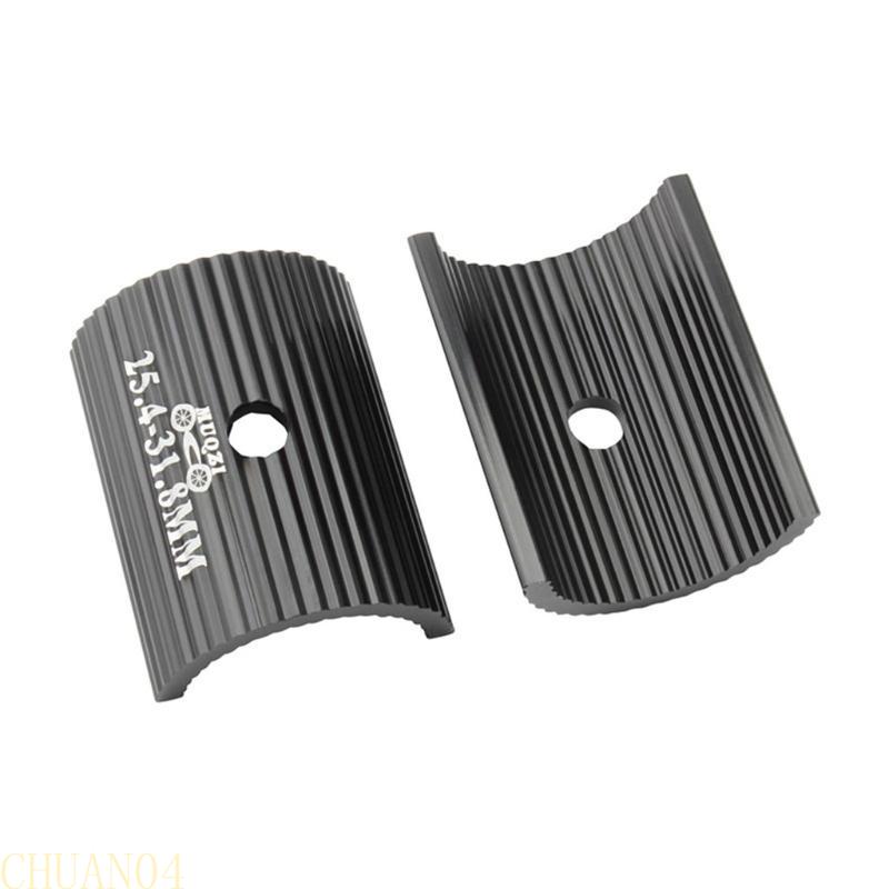 

A1A2 2 Pcs Aluminum Alloy Handlebar Bike Stem Pad Adapter Reducer чорний