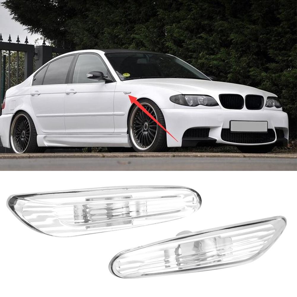Left and Right Side Marker Light Turn Signal Lamp Fits for E46 0205 63137165914