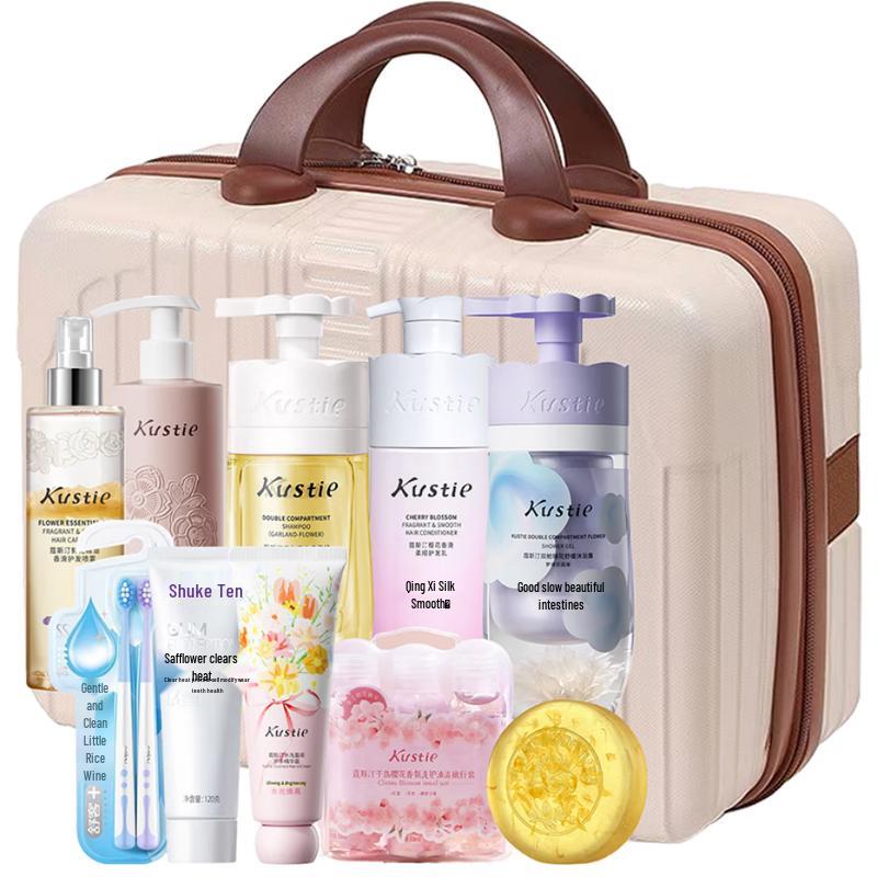 Kustie Dual-Chamber Premium Flower Soothing Shower Gel