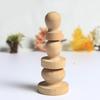 9Pcs Wooden Seal Stamp Set with Round Handle Natural Wood DIY Craft Stamp for Scrapbooking Greeting Cards Diary Entries Letters