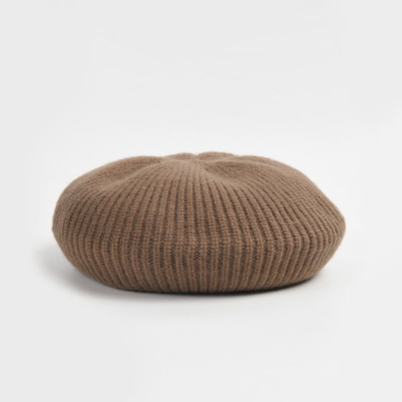 

Вязаный берет LALA из шерсти - D Бежевый FREE