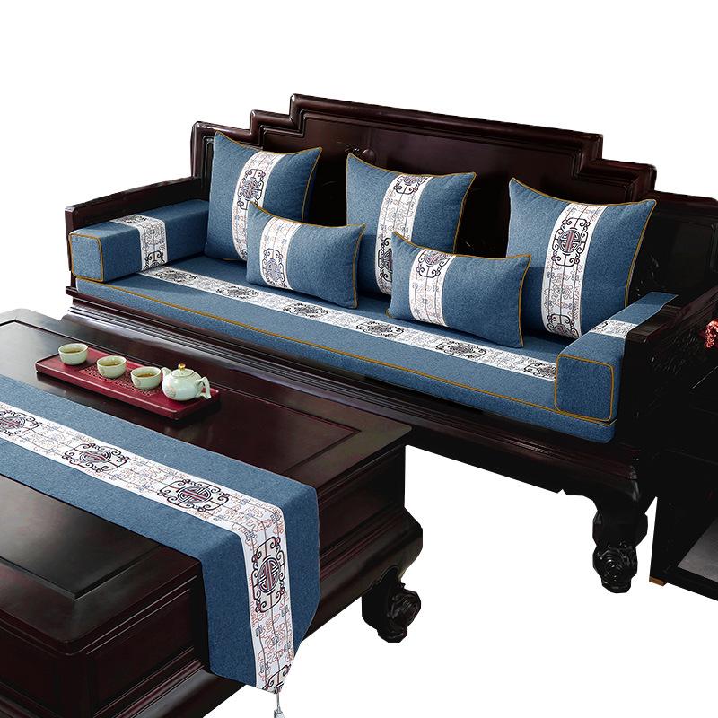 Sofakissen aus Palisanderholz, neue Möbel aus Massivholz im chinesischen Stil, rutschfest, verdicktes Sitzkissen aus hochdichtem Schwamm