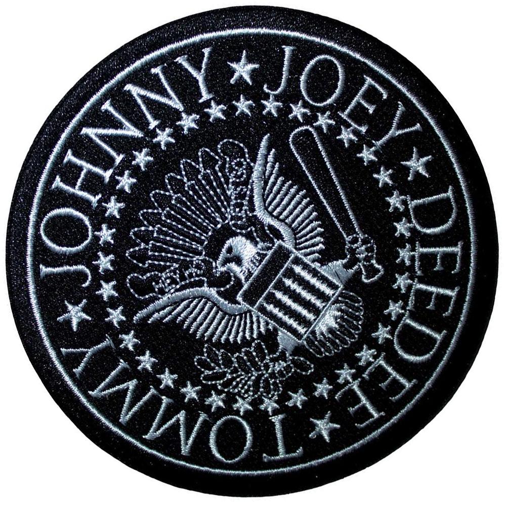 Ramones Presidential Seal Black Iron On Patch