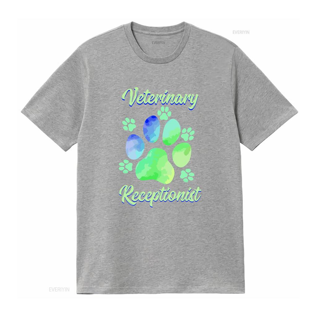 Vet Tech T Shirt Reception Veterinarian Animal Veterinary Receptionist Vintage Washed Fashion Soft Streetwear Stylish Casual