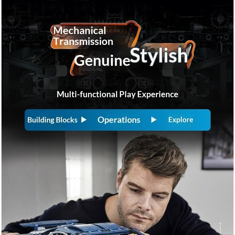 Bugatti Veyron 42083 Remote Control Mechanical Group Sports Car Adult Difficult Assembly Building Block Toy