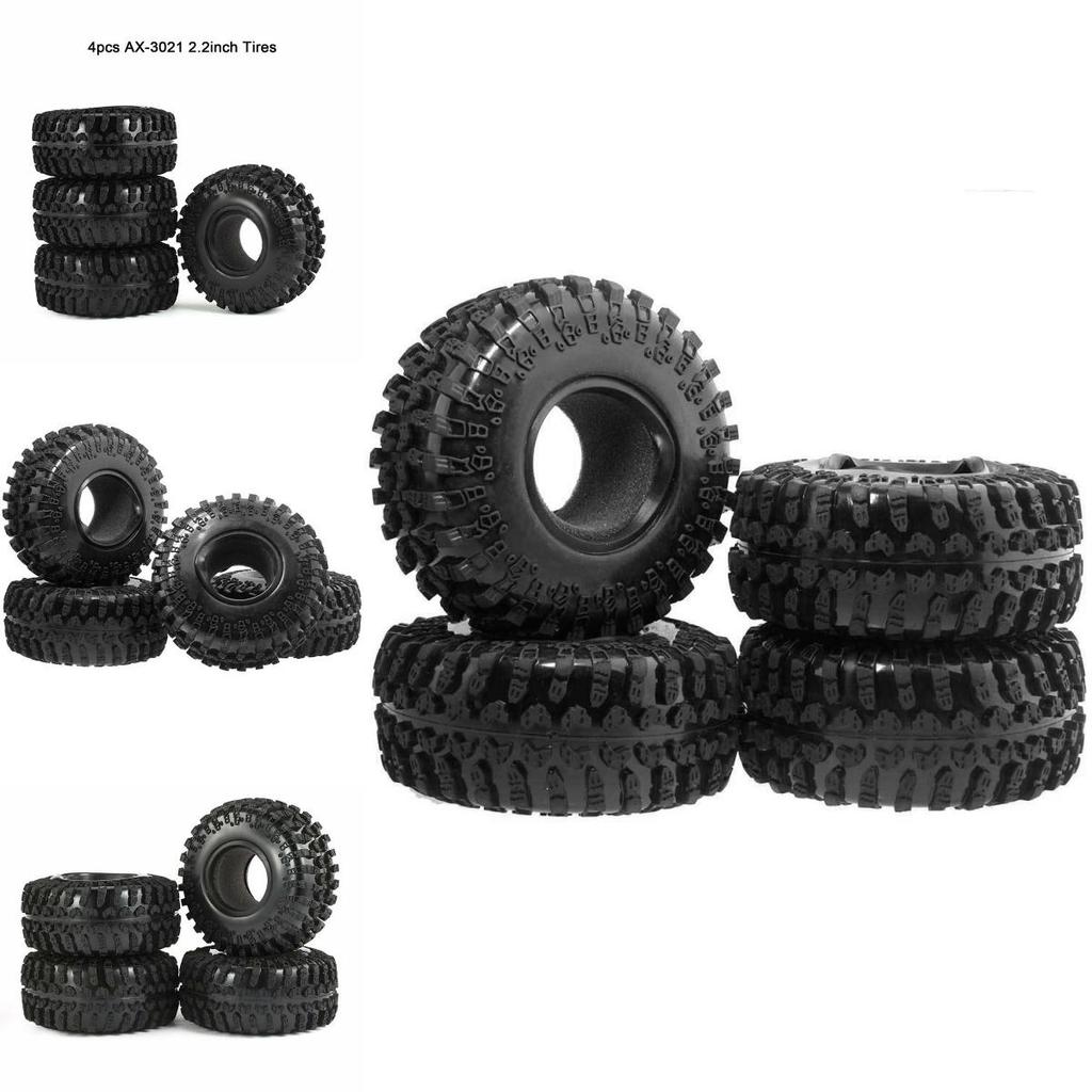 Robust 2.2' Climbing Pit Bull Tires Wheels T3021 4p For Rc 1/10 D90 Scx10 Rock Crawler
