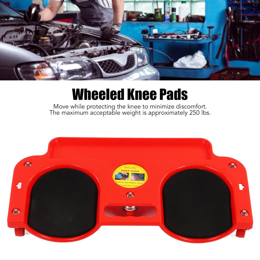 Rolling Knee Dolly Comfortable Rolling Wheeled Knee Pads 250lbs Load Multifunctional for Painting Flooring Car Repairing
