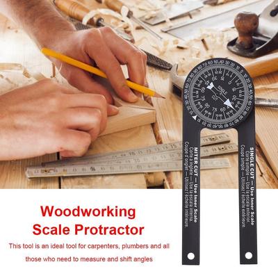 Miter Saw Protractor Angle Finder 360° Precision Miter Angle Finder for Carpenters Plumbers Bevel Protractor Woodworking Tool
