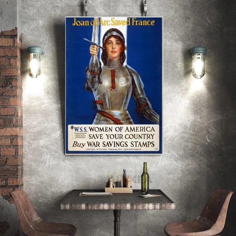 Santa Giovanna d'Arco di John Everett Millais Riproduzione Poster Tela Olio Dipinto Vintage Opera d'Arte Immagini Arte Murale Arredamento Casa