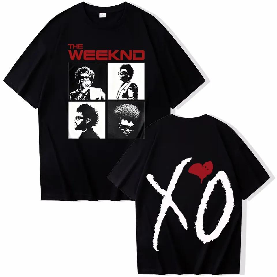 

The Weeknd After Hours til Dawn Tour Graphic 100Cotton Unisex Shirt 2026 Summer New Unisexs hip hop Fashion Short Sleeve Tshirt S