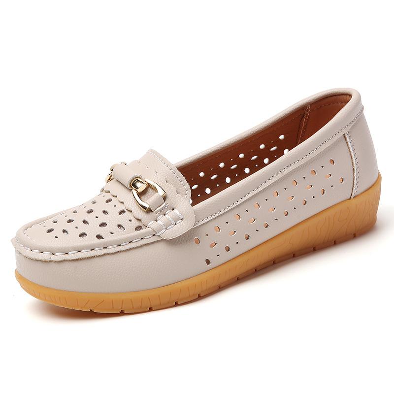 

Large size women s shoes new women s single shoes one pedal light casual shoes women 35 бежевый