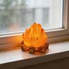 Night Light No Open Flame Safe Design Soft Warm Yellow Light Flame Pet Shape Battery Operated Children Bedroom Lamp