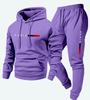 Men's 2026 Printed Logo Pullover Hoodie & Long Pants Set