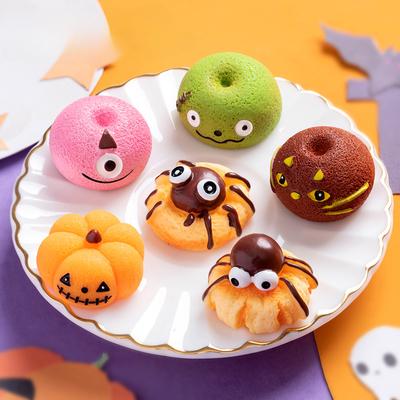 Halloween Simulation Lebensmittel Spiel Spinnen Kürbis Dessert Brot Harz Dekoration Diy Dekorative Zubehör Schreibtisch Dekoration