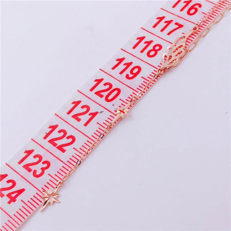 Purple Gold Rose Gold Plated Shiny Angel Wings Necklace Female Octagram Tassel Fashion