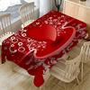 Valentinstag-Tischdecke, rechteckig, für Teetisch, Esszimmer, Heimdekoration