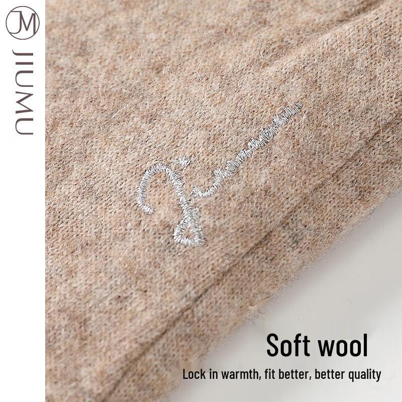 JIUMU Women's Wool Fleece Lined Warm Gloves