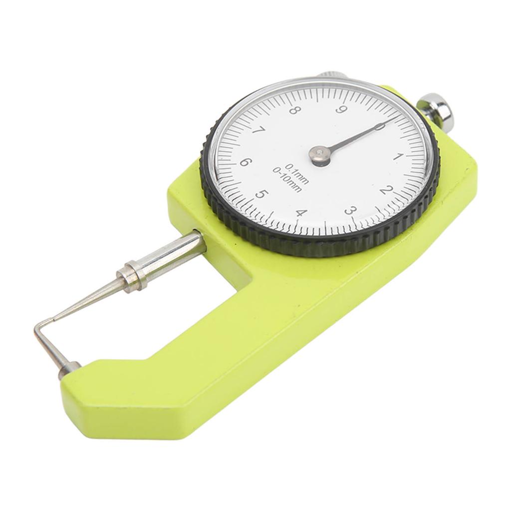 0 To 10mm Dial Thickness Gauge Handheld Curved Tip Thickness Meter for Hollow Tube Round Tube Measurement