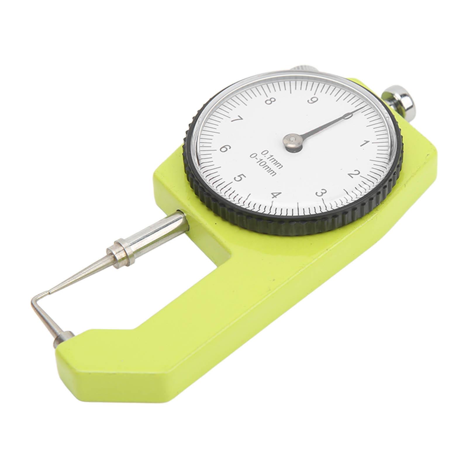 

0 to 10mm Dial Thickness Gauge Handheld Curved Tip Thickness Meter for Hollow Tube Round Tube Measurement