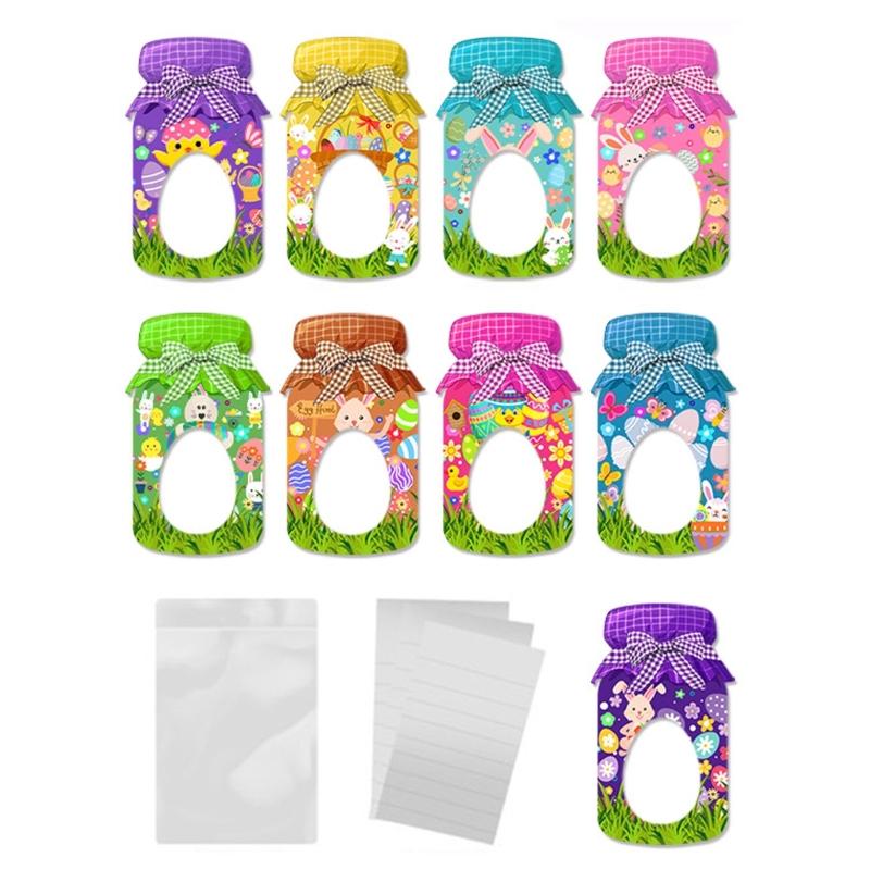 

Easters Gift Cards Easters Greeting Cards Jar Shape Easters Exchange Cards Perfect for School Parties and Easters Gifts 1