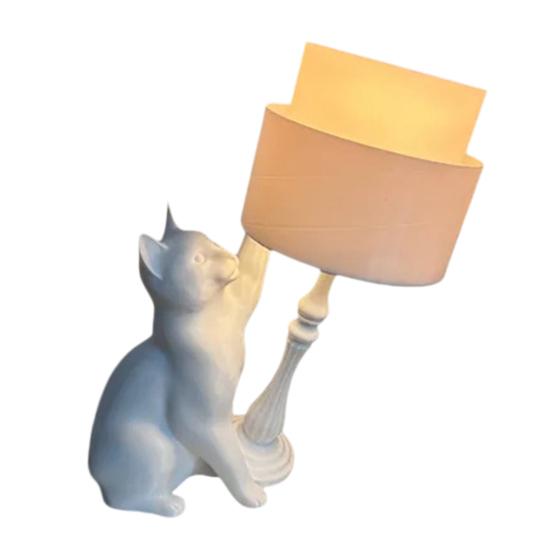 

Шаловливый Кот Настольная Лампа 3D Печатный Кот Опрокидывающийся Ночник Креативный Прикроватный Свет для Гостиной Спальни Домашний Декор белый