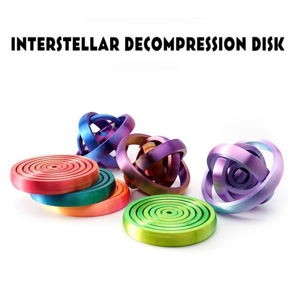 

Антитревожная круглая вращающаяся игрушка, 3D-печатные спирали, сенсорная игрушка, фрактальный диск-фиджет для детей и взрослых синий