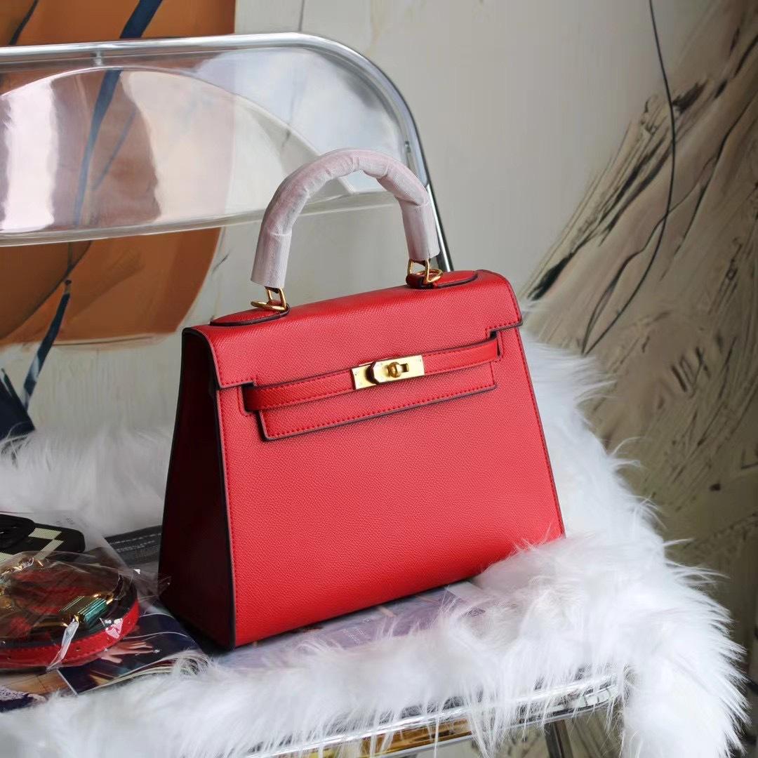 

Сумка Kelli натуральна шкіра 2025 нова жіноча сумка ручна високого класу ручної роботи одноплечова крос-боді портативна жіноча сумка 25*10*19