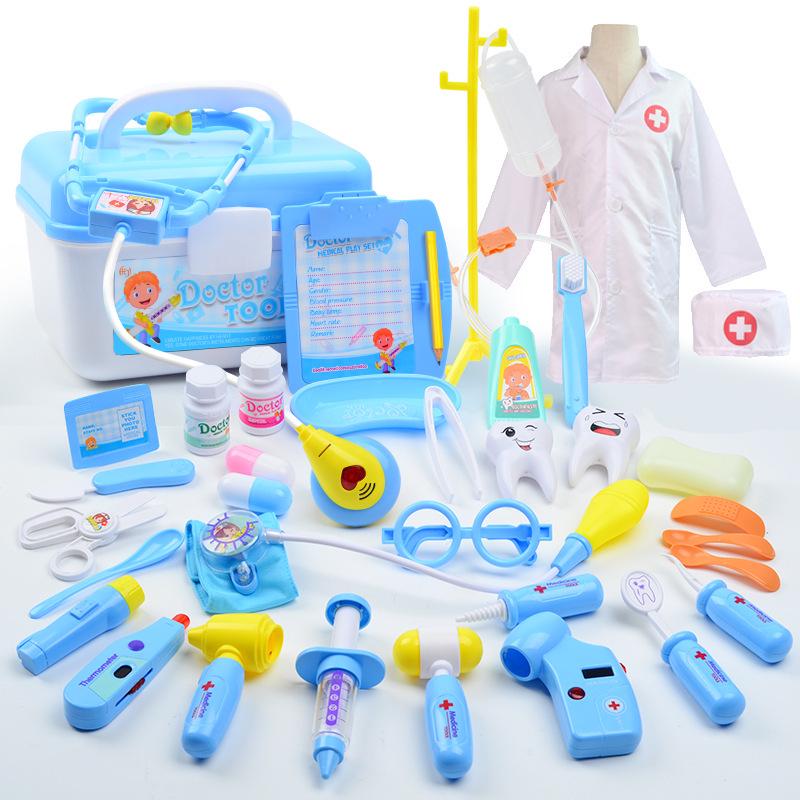 Kids' Doctor Toy Set with Medical Tools and Storage Box