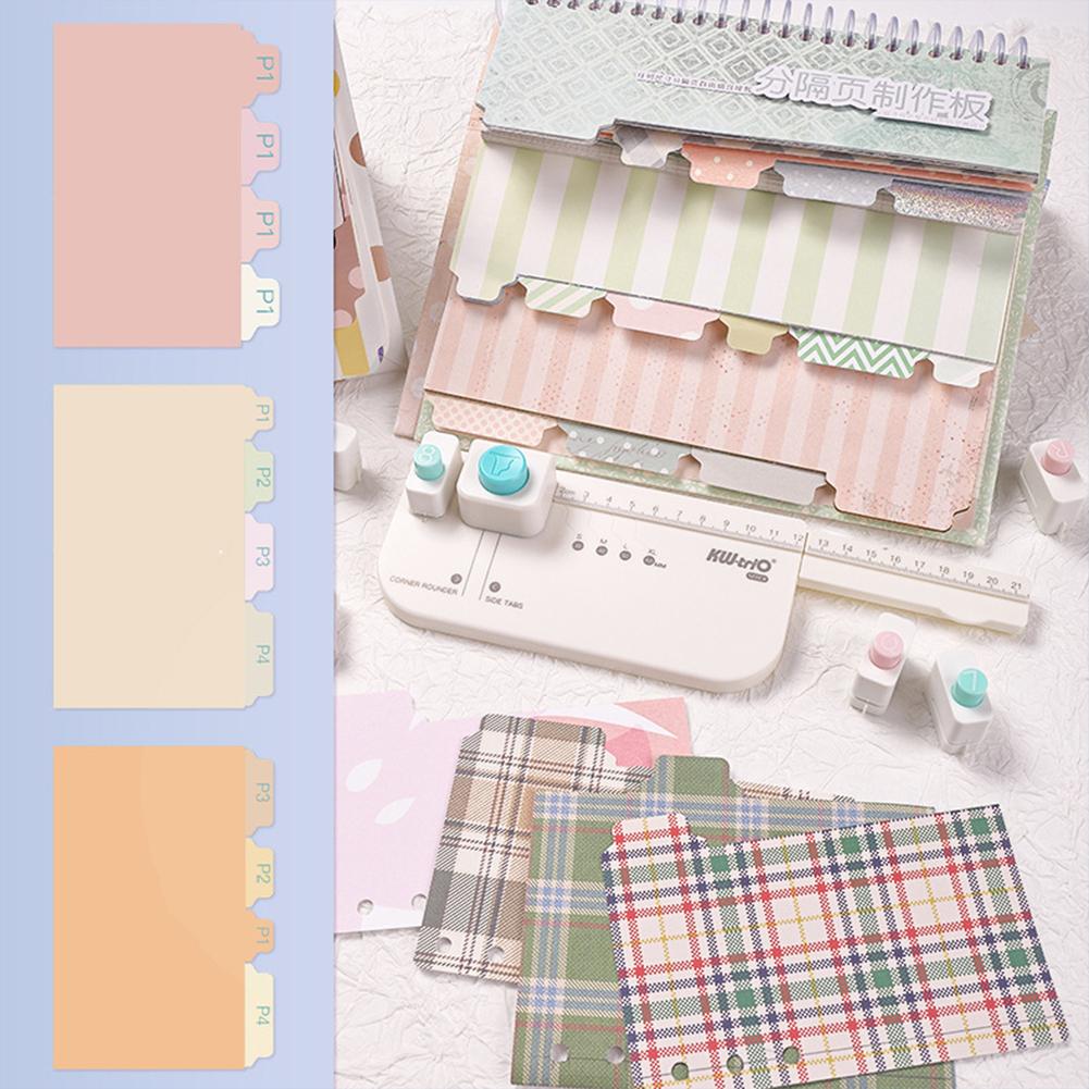 Registerlocher Locher für lose Blätter DIY Index Aufkleber Etikettenlocher Trennblatt Locher für Papier Scrapbooking Prägewerkzeuge