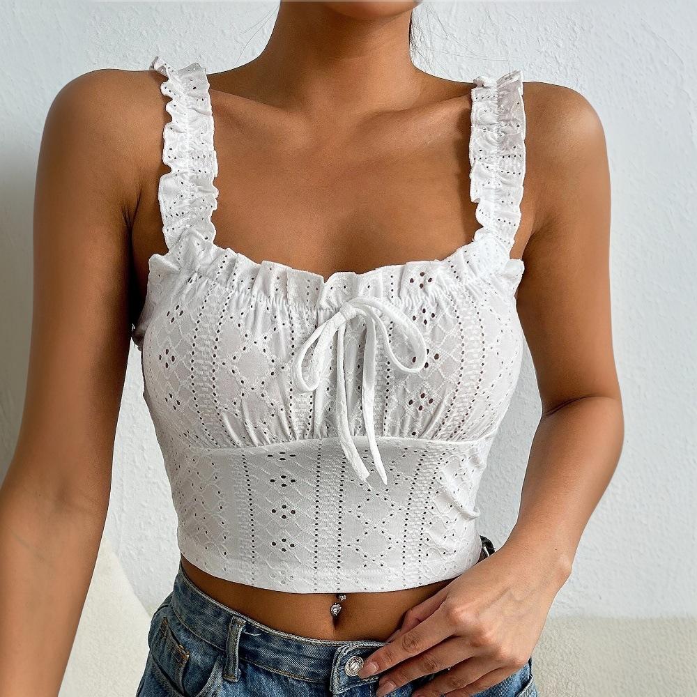 

Basic Style, Elegant, Lace Camisole Vest, Summer and Autumn New Styles, Figure Enhancing Top, Sexy Top, Travel Outfit XL