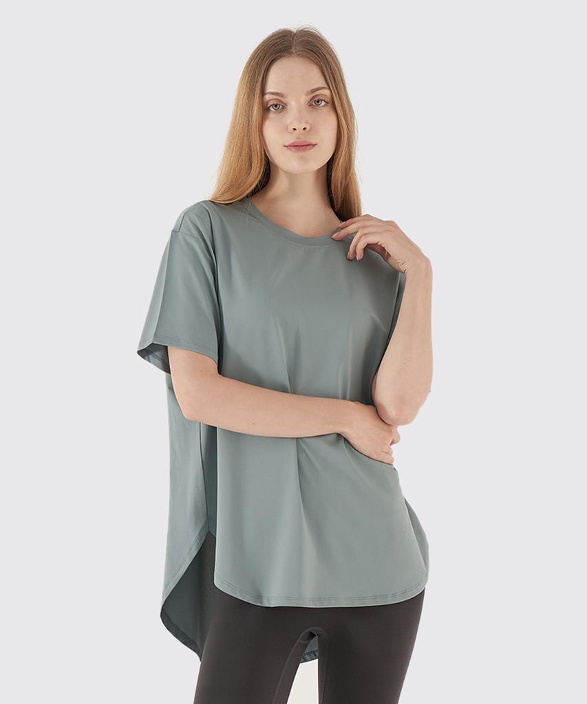 NOKJOK All Day Loose Fit Short Sleeve T-Shirt Running Yoga Wear Pilates Wear (Type A)