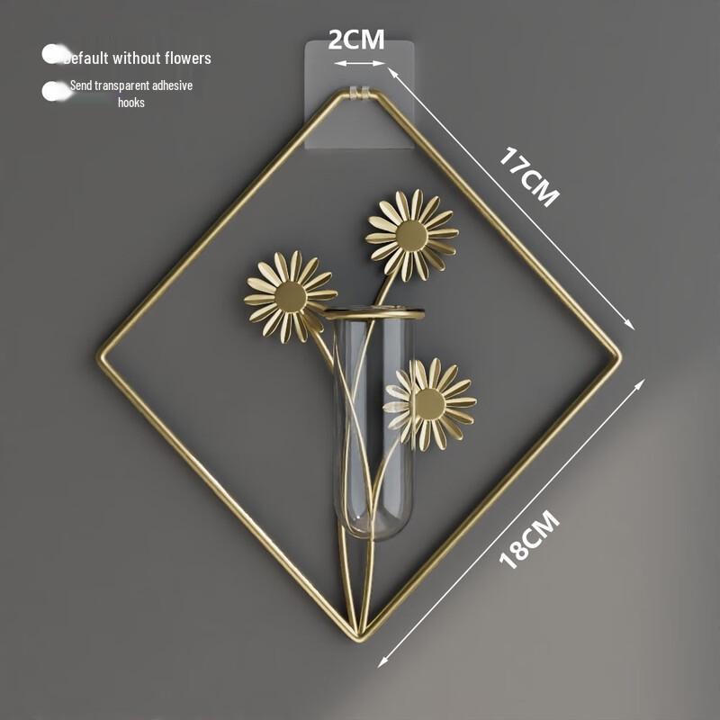 Настенный вешалка-крючок из железа для вазы, без сверления