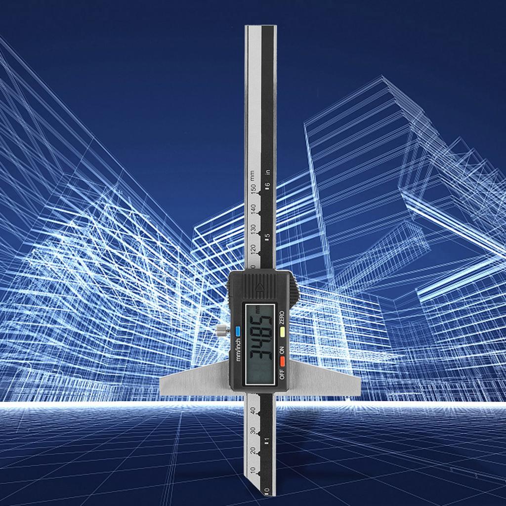 Vernier Caliper Gauge High Accuracy Stainless Steel Digital Depth Vernier Caliper Gauge Measuring Tool 0-150mm 0.01mm