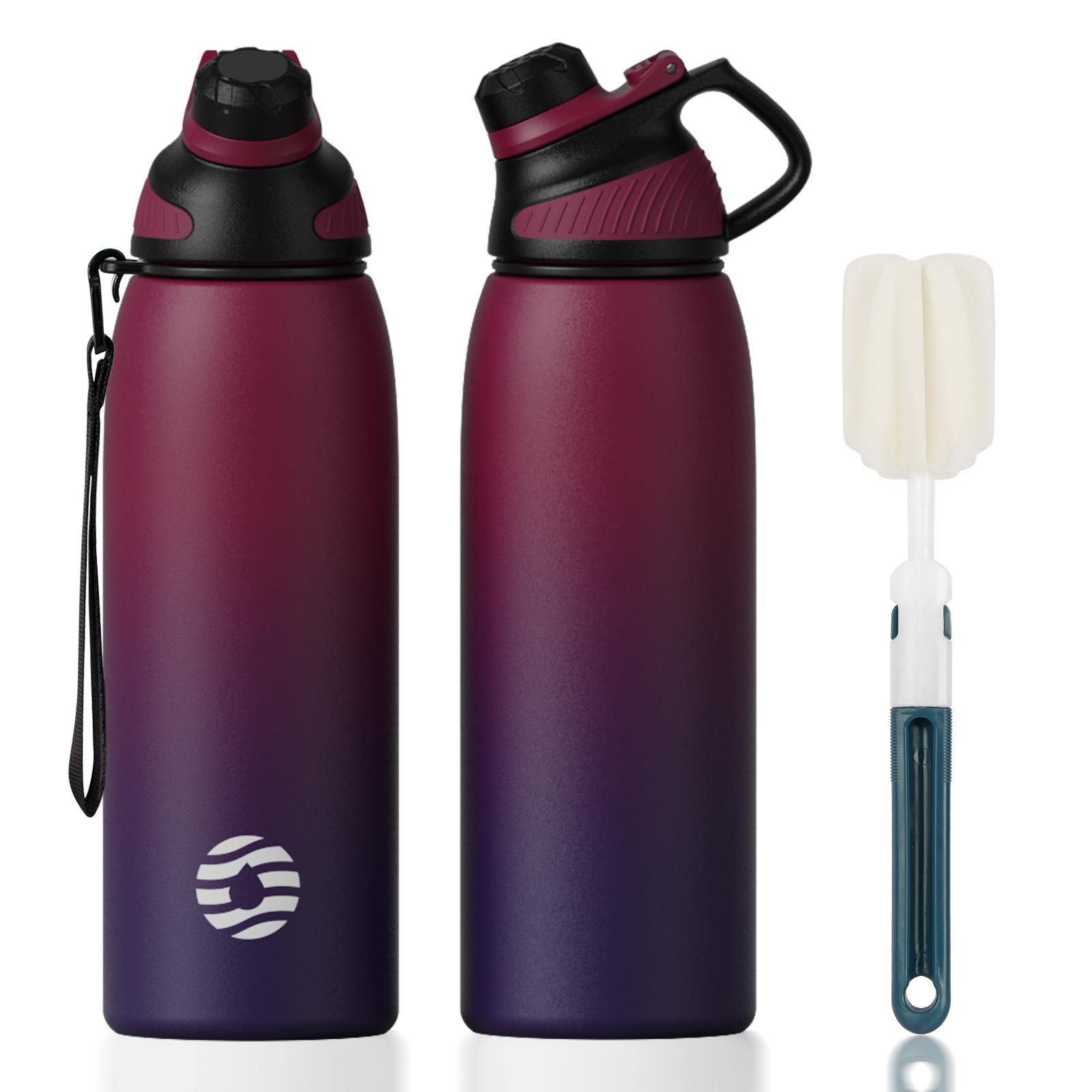 FJbottle Термобутылка из нержавеющей стали Портативный уличный стакан Термос для холодных напитков Спортивная термобутылка для воды 1000 мл 1000ML