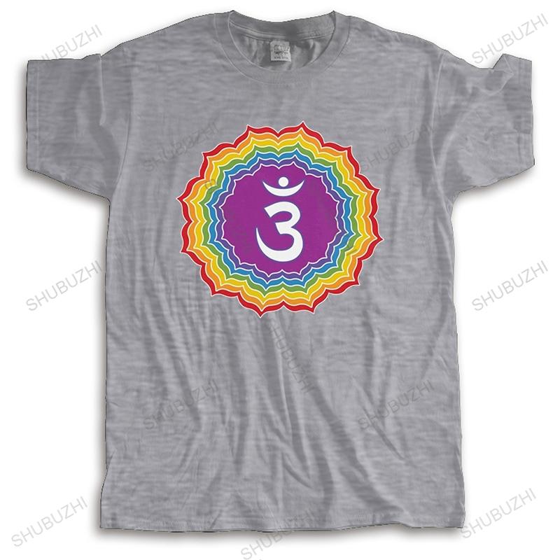 

Fashion T Shirt Unisex Unisexdala Short Sleeved Cotton Tshirt Round Neck Graphic Buddhism Tshirt Seven Chakras Colors Tee Tops Gift 4XL