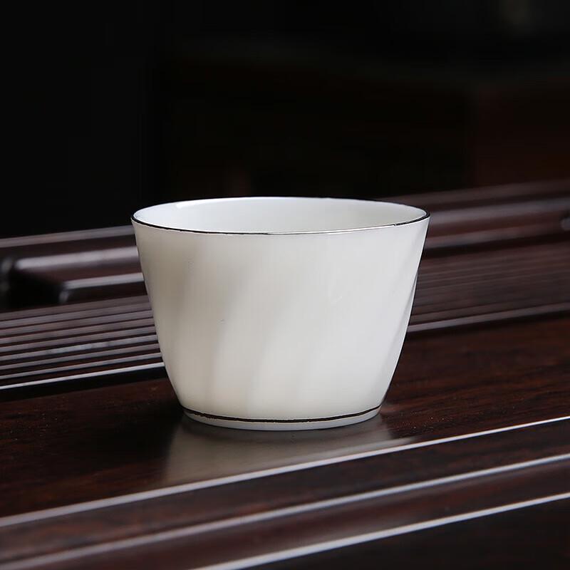 Chaxun Auspicious White Porcelain Teacup