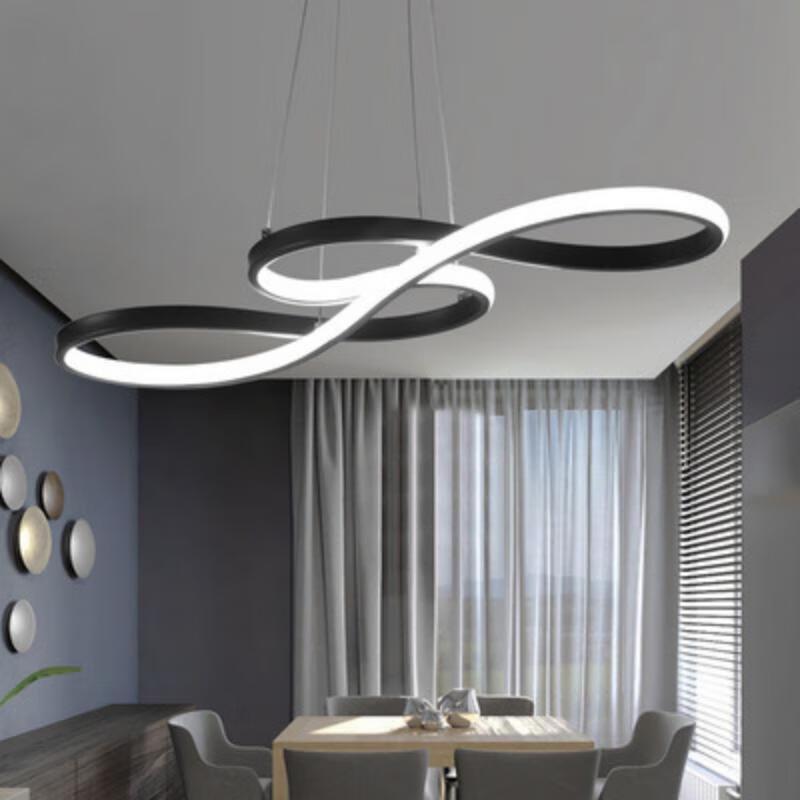 Shengbei Modern Black LED Chandelier