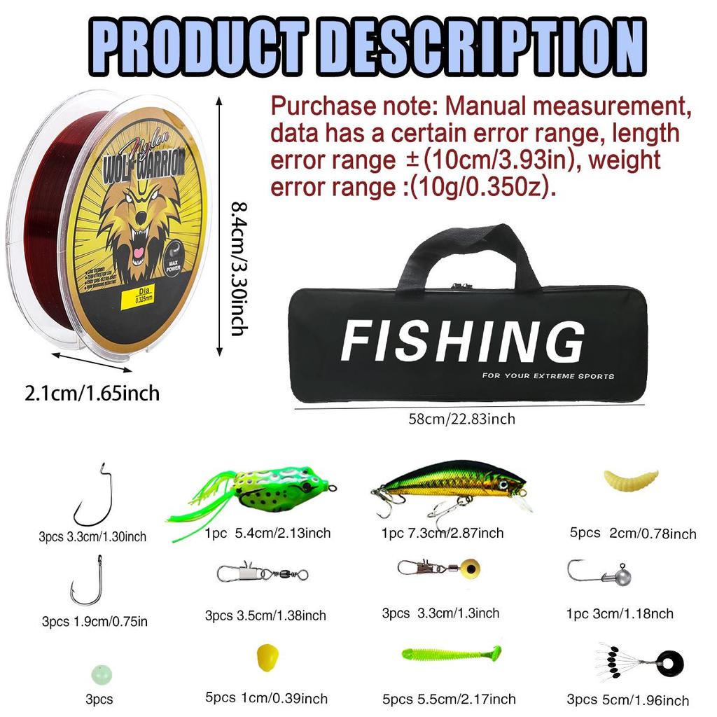 2.7m Orange Telescopic Sea Fishing Lure Rod Set
