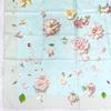 Used HERMES Hermes Carre 90 Rose de Roses Rose Drop Silk Scarf