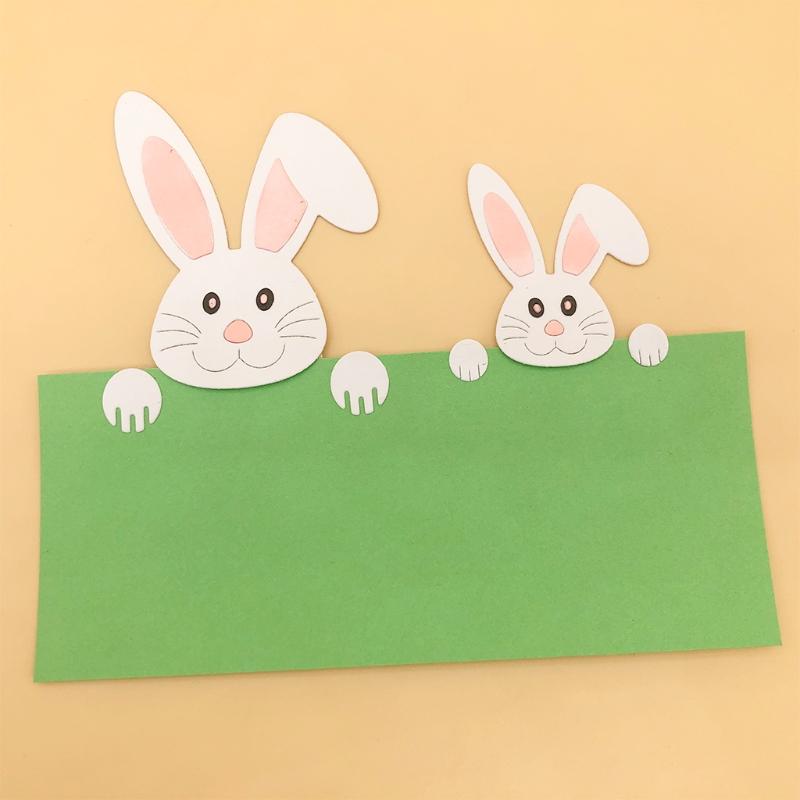 Osterhase Metall-Stanzschablonen Schablone Scrapbooking DIY-Album Stempel Papierkarte Prägung Dekoration Handwerk Drop Shipping