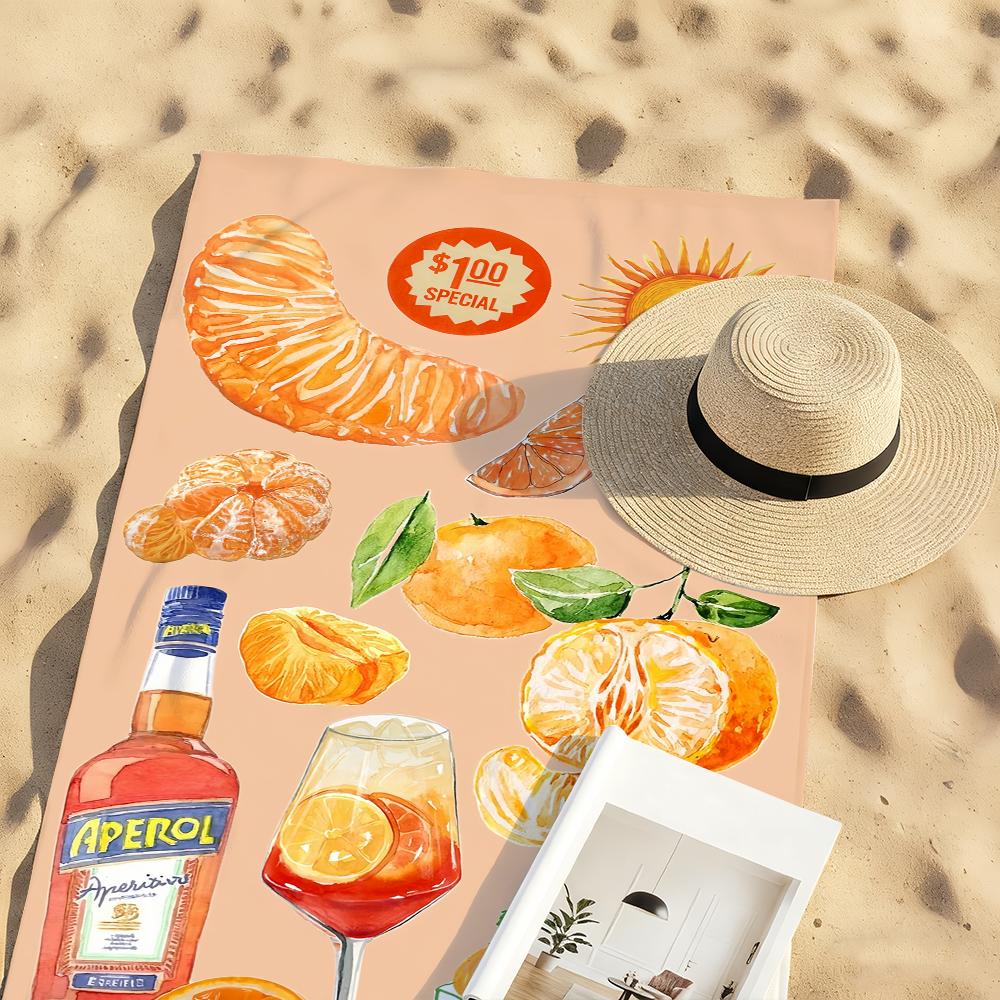 Fashion Drink A-AperolS S-Spritz Towel For Swim Yoga Gym Quick Drying Soft and Skin-friendly Beach Towels All-Season