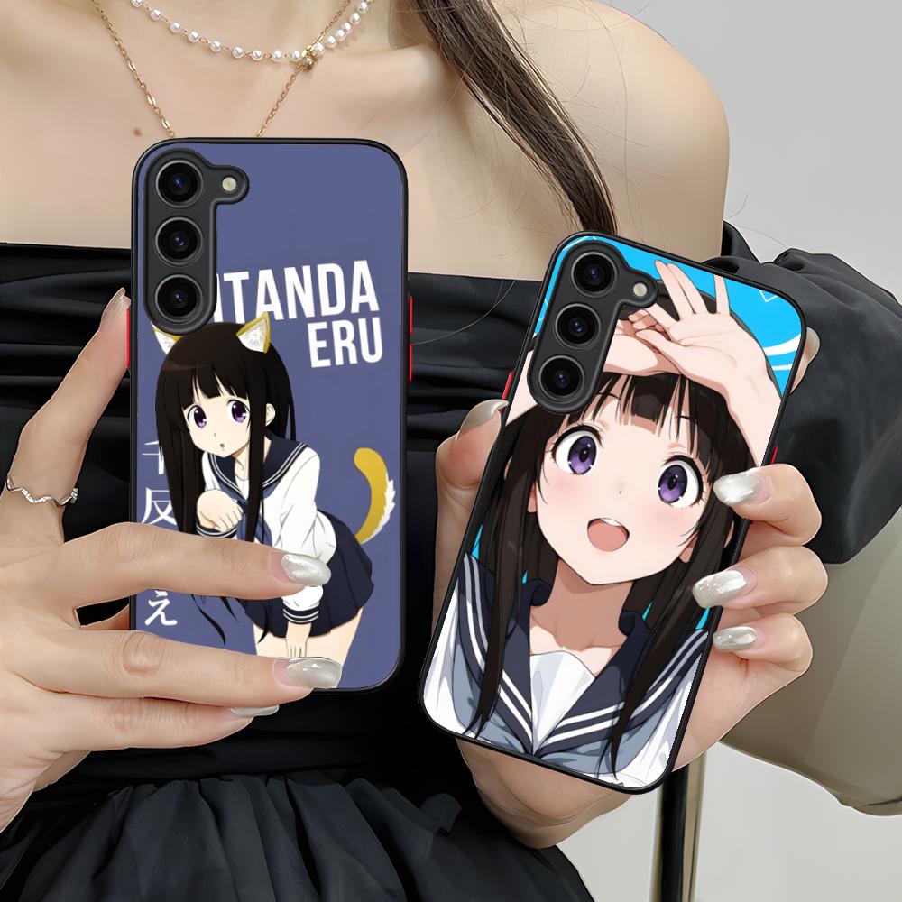 Hyouka Chitanda Silikonowe Etui na Telefon Komórkowy do Samsung Galaxy S26 S25 S24 S23 S22 S21 Plus FE Ultra Kolorowe Pokrowiec