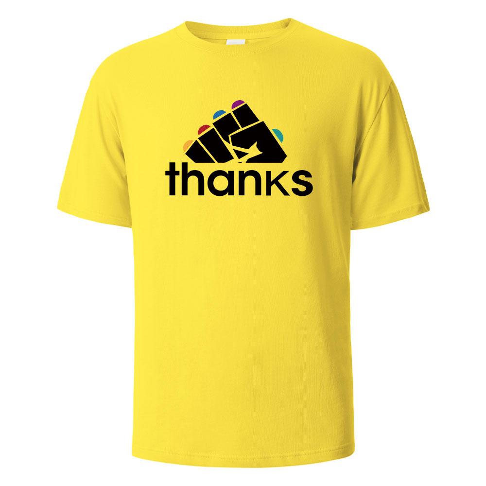 Thanks Funny Graphic Printing TShirts Comfortable Summer Pure Cotton Tops For Men Women My Body My Choice Basic Men Clothing