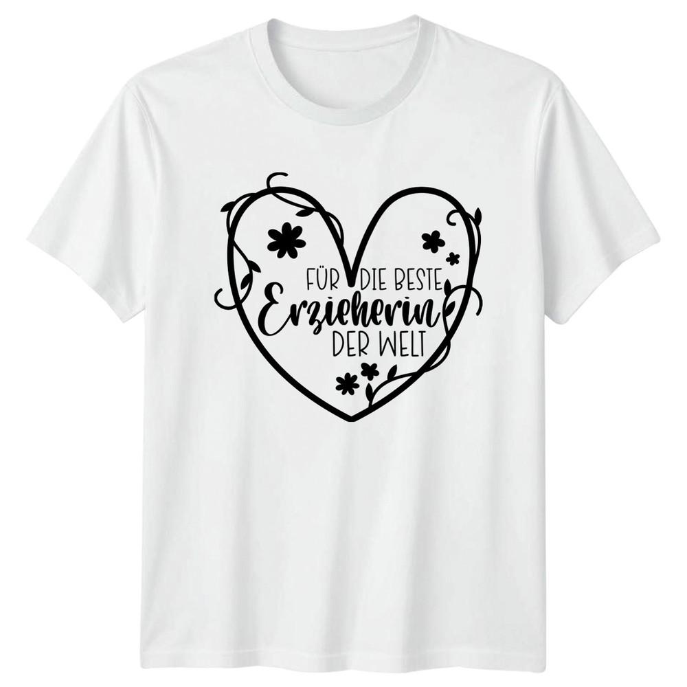 Fur Die Beste Erzieherin Der Unisexs TShirt Nursery Teacher Appreciation Gift S
