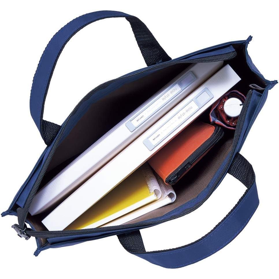 [Lihit Lab] Kompaktní černé ploché pouzdro na tužky     Elegantní a přenosné pro školní a kancelářské použití