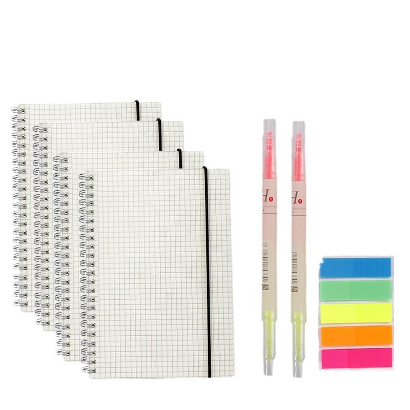 Extra Large Thickened Grid A5 Coil Notebook, A4 Lined Journal, A6 Planner, B5 Landscape Sketchbook