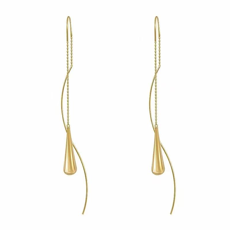 Fashion Long Tassels Hanging Drop Earrings For Women Crystal Big Dangle Earring Wedding Jewelry Statement Pendientes 2021 New