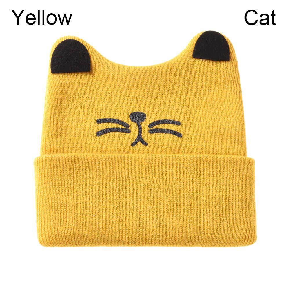 Kinderaccessoires Katzenohren Warm Geschenke Damenmütze Strickmütze Beanie Babymütze Wärmer Mütze